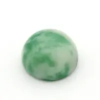 Dome/Half Round Natural Green Spot Jasper Cabochons