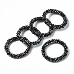 Faceted Electroplate Glass Beads Stretch Bracelets