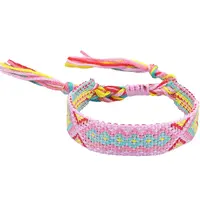 Polyester-cotton Braided Rhombus Pattern Cord Bracelet