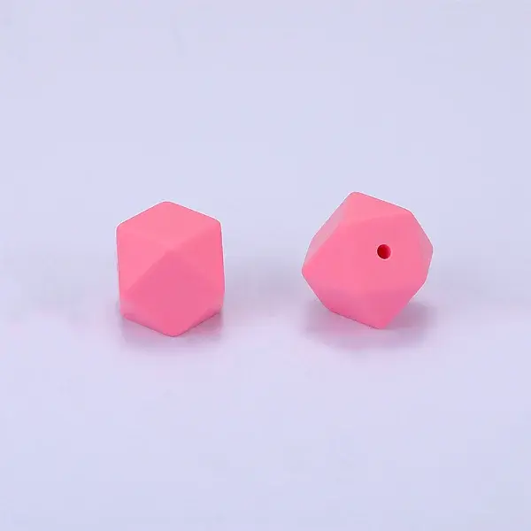 Hexagonal Silicone Focal Beads