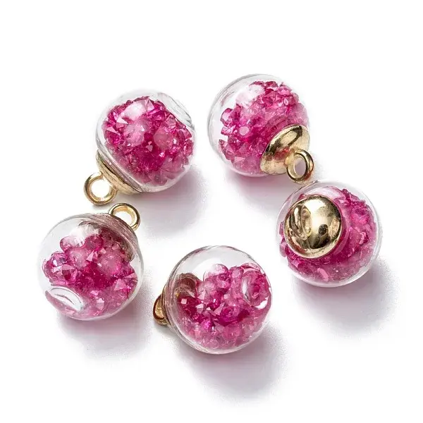 Transparent Glass Bottle Pendants