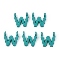 Rack Plating Spray Painted Alloy 2-Loop Link Pendants