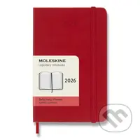 Moleskine – 12-mesačný denný diár 2026 - červený (malý, pevná väzba)