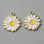 Light Gold Plated Alloy Enamel Pendants