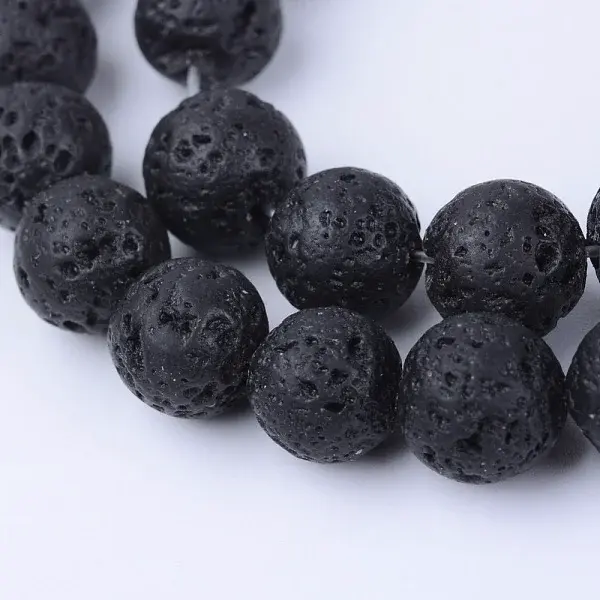 Natural Lava Rock Beads Strands