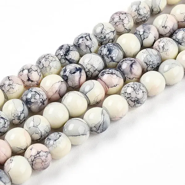 Baking Painted Glass Beads Strands