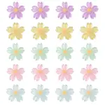 20Pcs 5 Colors Translucent Resin Cabochons