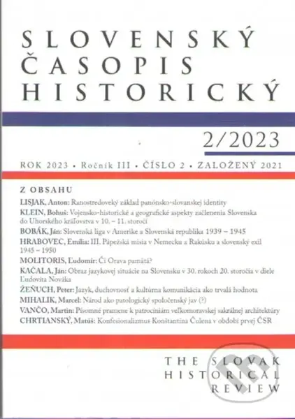Slovenský časopis historický 2/2023