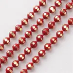 Brass Faceted Ball Chains