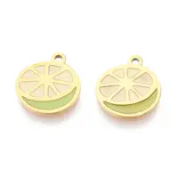 304 Stainless Steel Enamel Charms