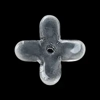 Transparent Glass Beads Caps