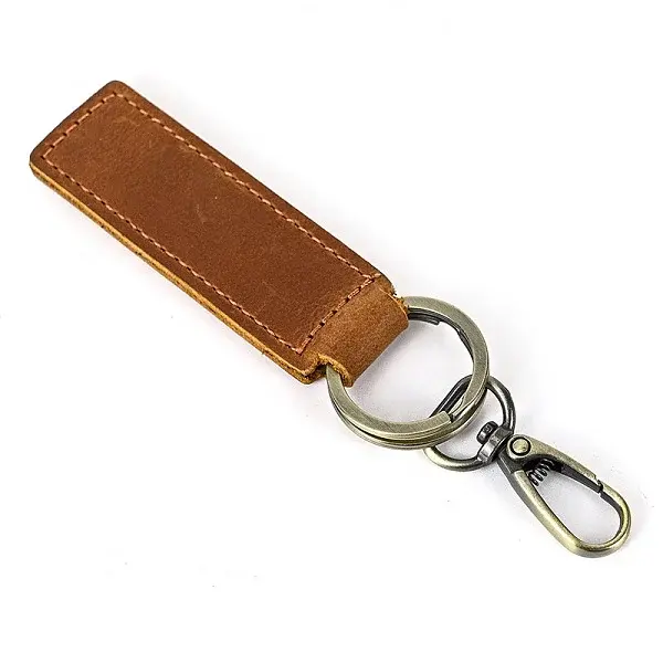 Cowhide Leather Keychain
