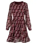 Pri Subtle dress with a geometric pattern