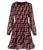 Pri Subtle dress with a geometric pattern