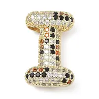 Brass Micro Pave Cubic Zirconia Pendants