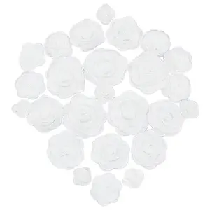 26Pcs 4 Style 3D Computerized Embroidery Polyester Ornament Accessories