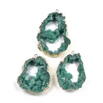 Dyed Nuggets Natural Druzy Geode Agate Big Pendants
