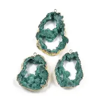 Dyed Nuggets Natural Druzy Geode Agate Big Pendants