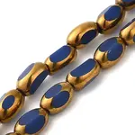 Electroplate Opaque Color Glass Beads Strands