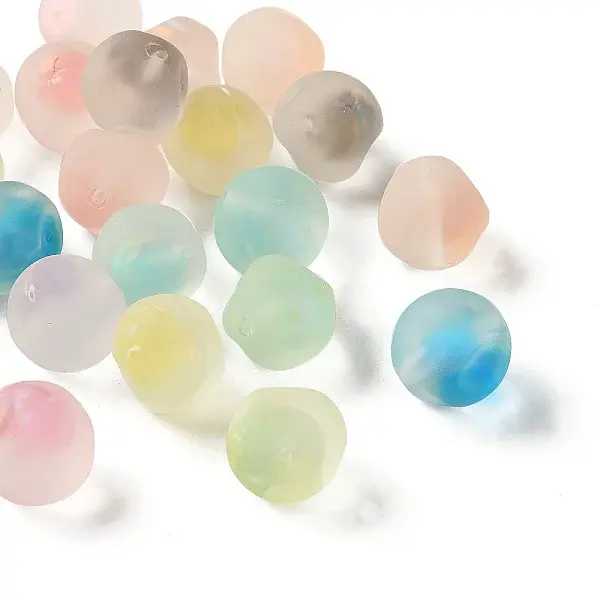 Frosted & Luminous Transparent Resin Beads