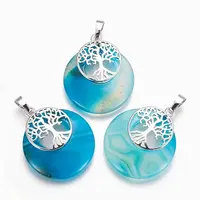 Natural Agate Pendants