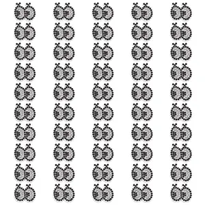 50Pcs Eye Hotfix Rhinestone Sew on Patches