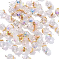 10Pcs Glass Charms