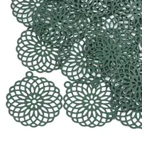 430 Stainless Steel Filigree Pendants