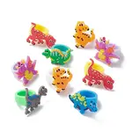 PVC Plastic 3D Dinosaur Finger Ring