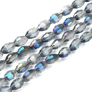 Electroplate Glass Beads Strands