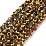 Faceted Electroplate Glass Beads Strands