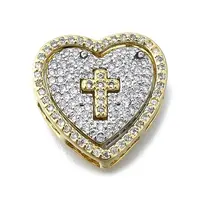 Brass Micro Pave Cubic Zirconia Pendants Set