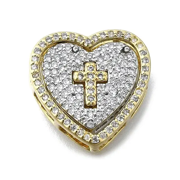 Brass Micro Pave Cubic Zirconia Pendants Set