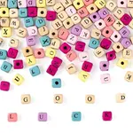 420Pcs 2 Style Natural Wood Printed Beads