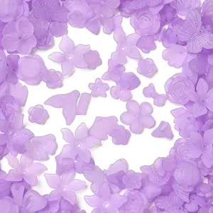 Frosted Transparent Acrylic Beads