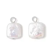 Natural Keshi Pearl Pendants