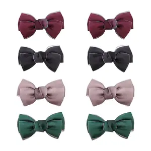 8Pcs 4 Colors Handmade Organza Bowknot