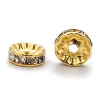 Iron Grade A Crystal Rhinestone Spacer Beads