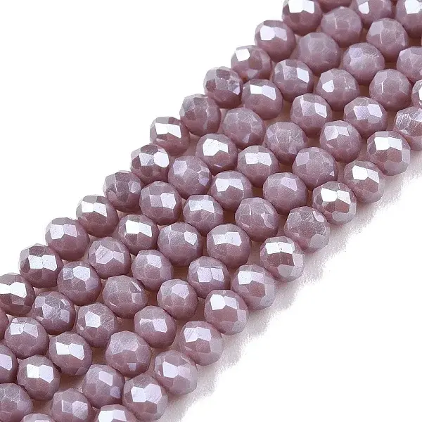 Electroplate Glass Beads Strands