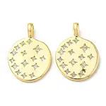 Brass Micro Pave Cubic Zirconia Pendants