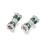925 Sterling Silver Micro Pave Cubic Zirconia Screw Clasps