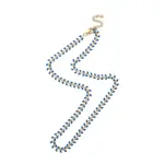 Enamel Ear of Wheat Link Chain Necklace