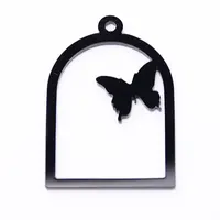 Acrylic Open Back Bezel Pendants