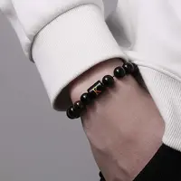 Adjustable Natural Tiger Eye and Glass Beaded Braided Bead Bracelets for Men Women