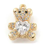 Brass Micro Cubic Zirconia Pendants