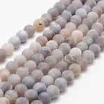 Frosted Natural Weathered Agate Beads Strands