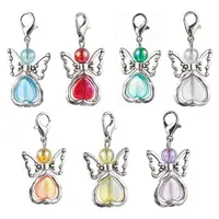7Pcs 7 Colors Angel Acrylic Pendant Decorations