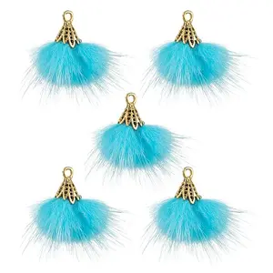 Faux Mink Fur Tassel Pendant Decorations