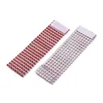 8 Rows Plastic Rhinestone Napkin Rings