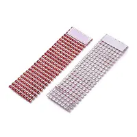 8 Rows Plastic Rhinestone Napkin Rings